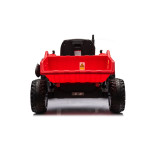Elektrický Traktor s vlečkou HC-306 - 24V červený